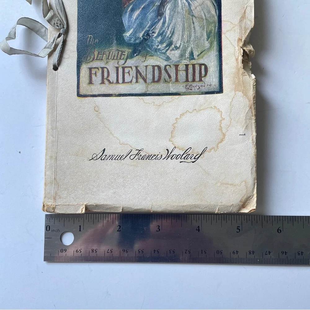 Antique 1909 The Beauties of Friendship Book Samuel Francis Woolard Rare Edition - Picture 10 of 11